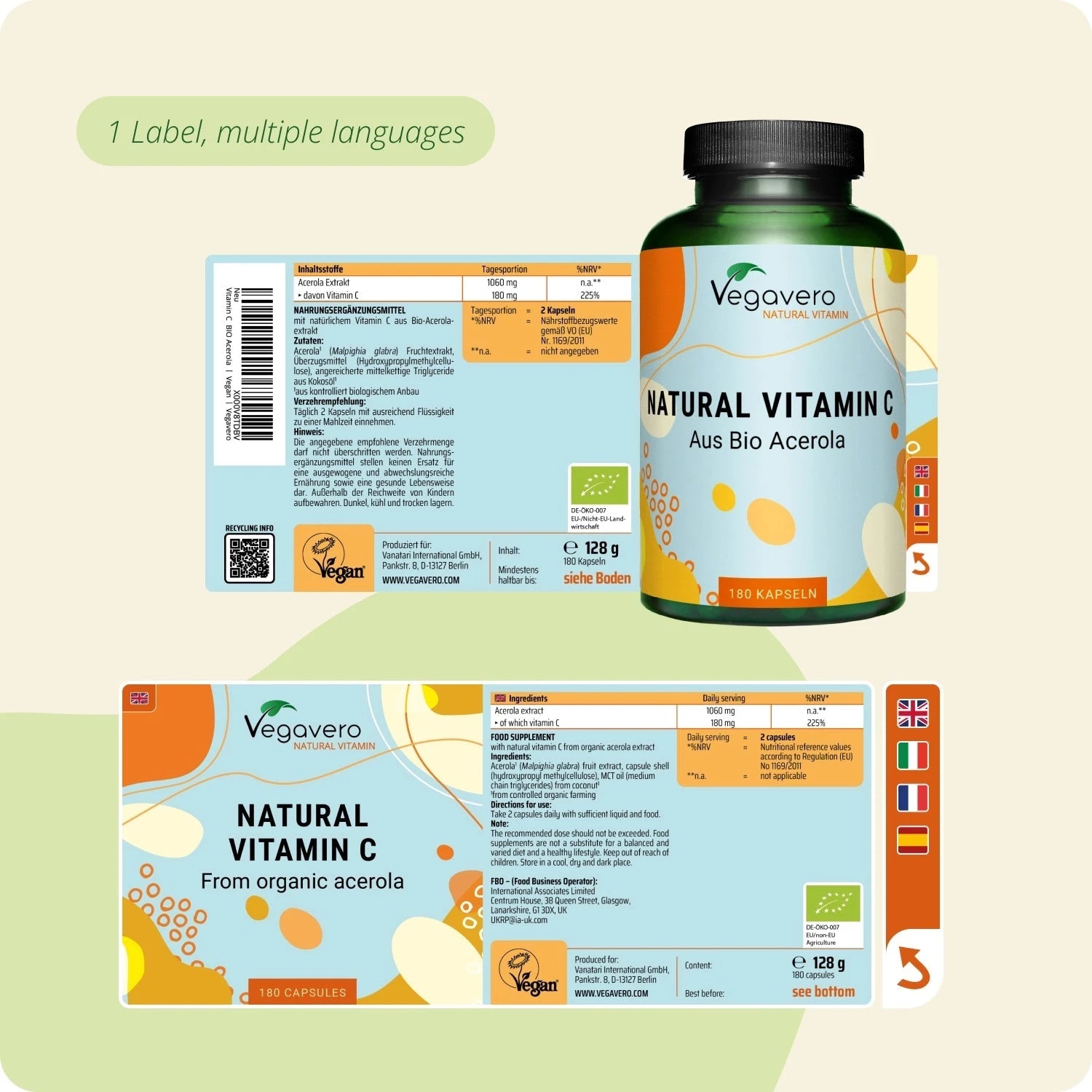 Natural Vitamin C Organic Capsules