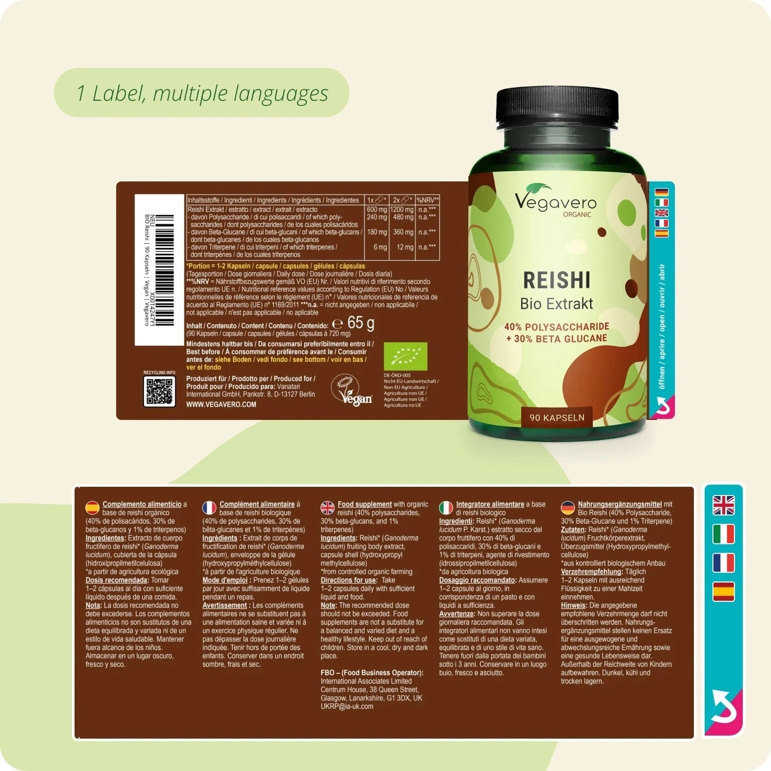 Reishi Extract Capsules Organic