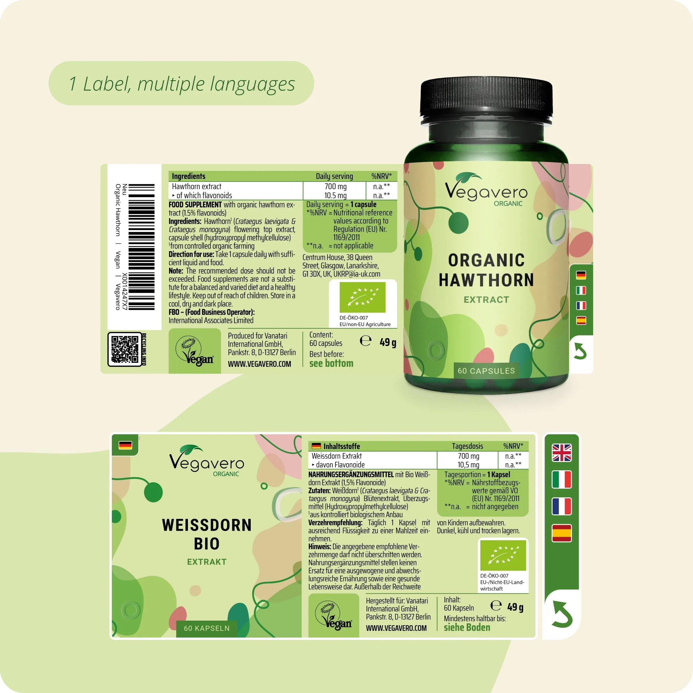 Hawthorn Extract Capsules Organic
