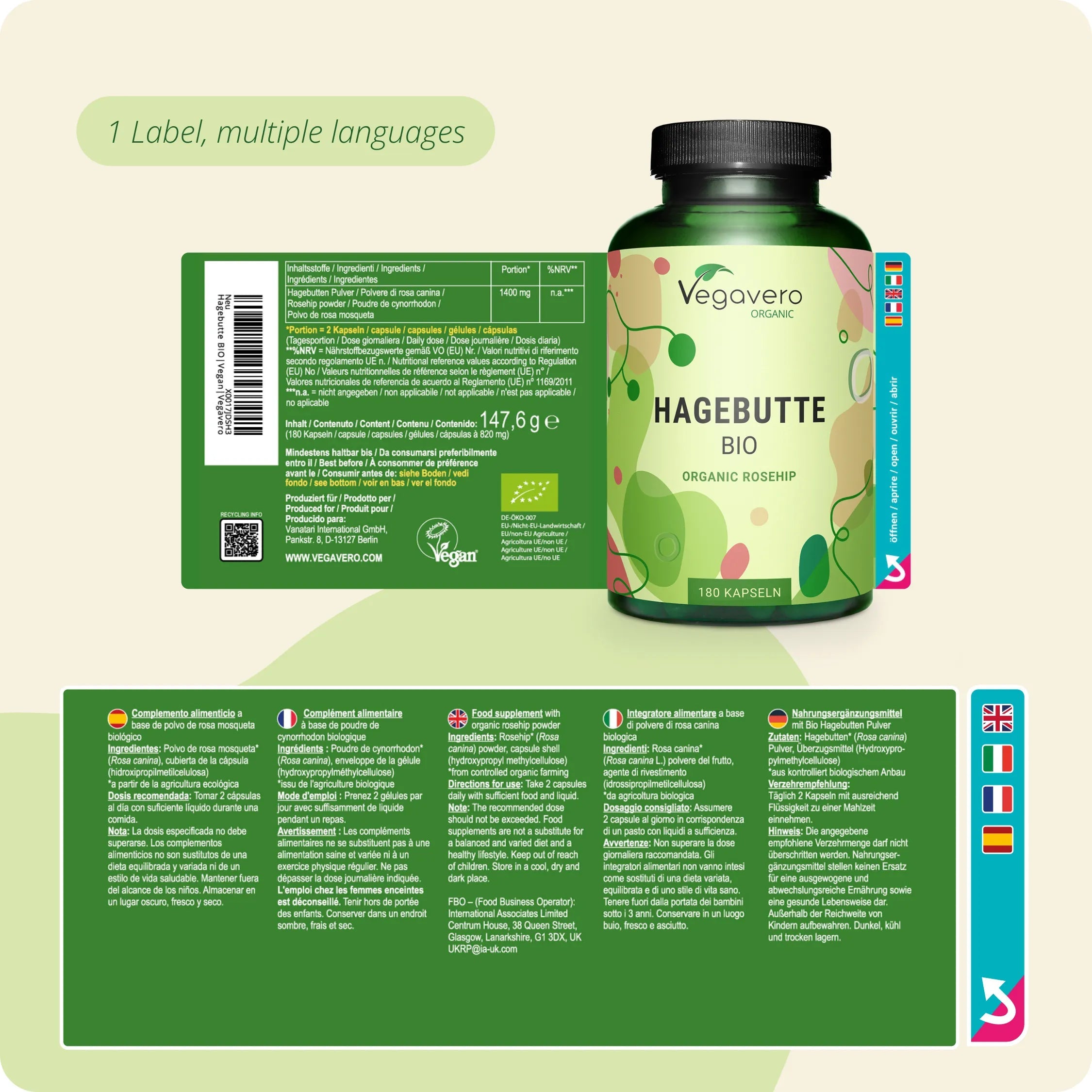 Rosehip Capsules Organic