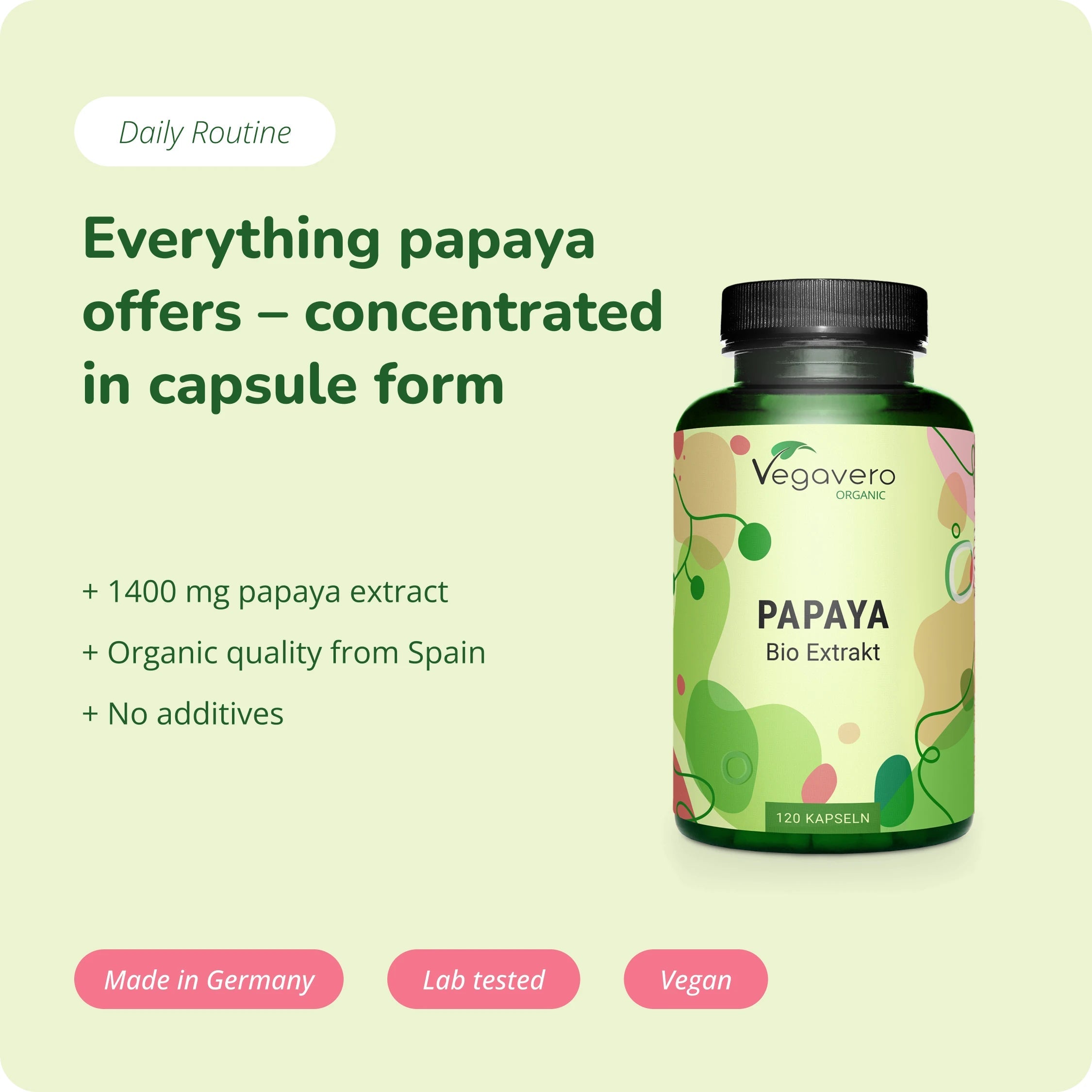 Papaya Extract Capsules Organic