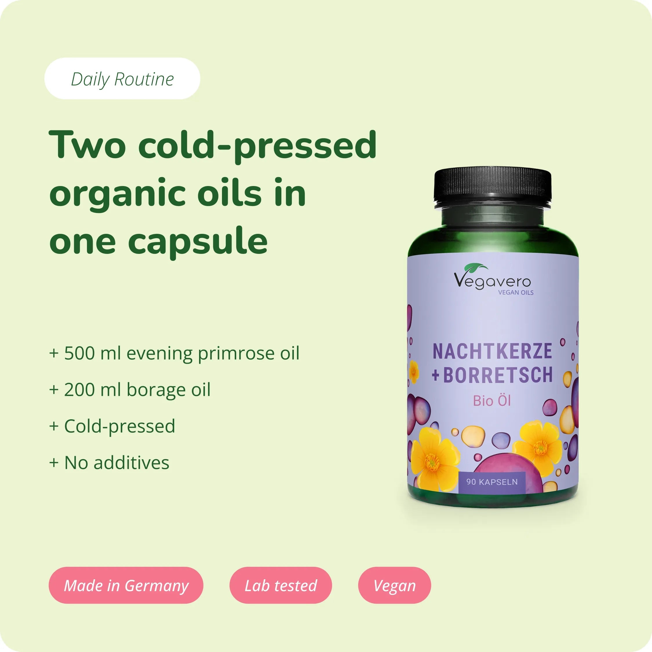 Evening Primrose Oil & Borage Seed Capsules Organic