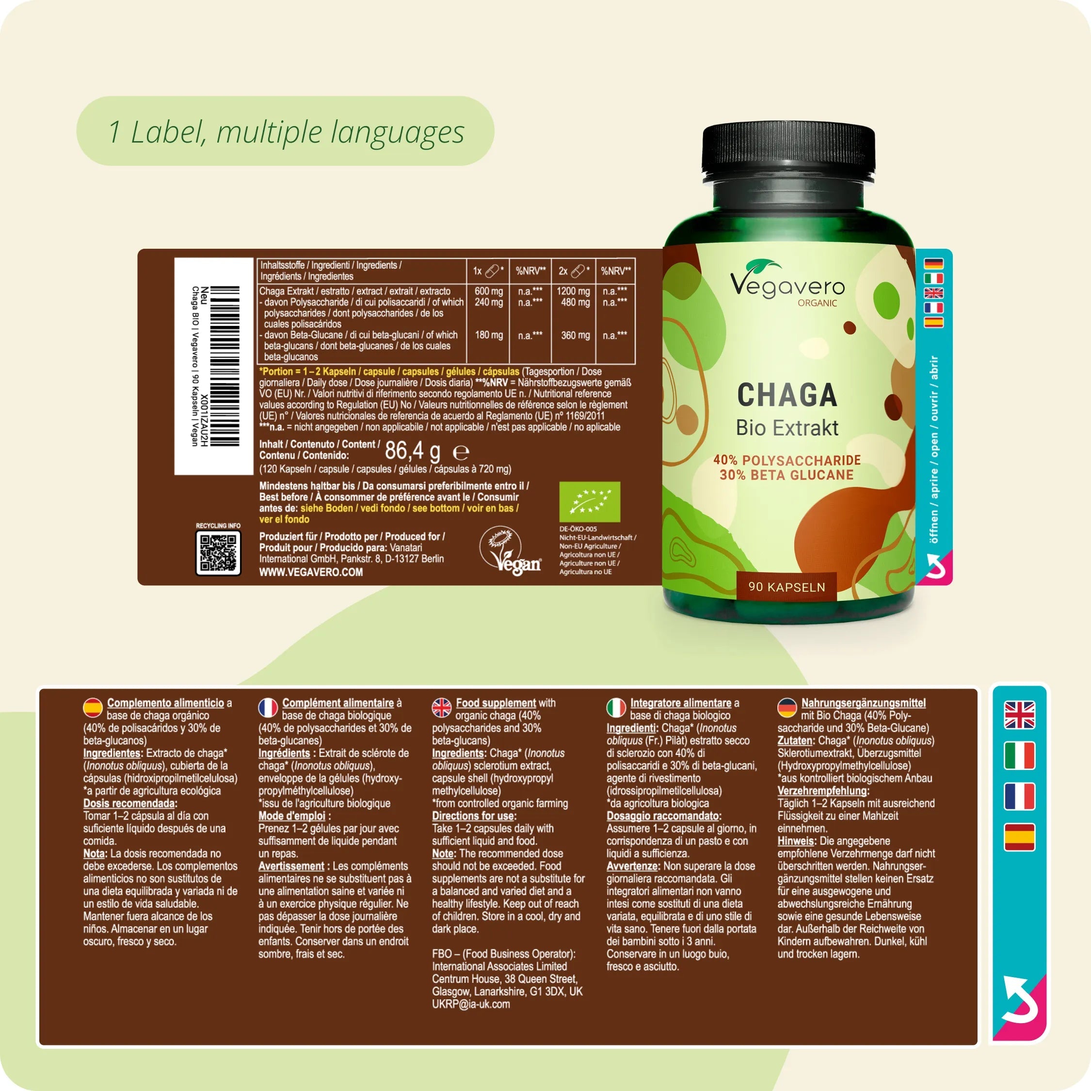 Chaga Extract Capsules Organic