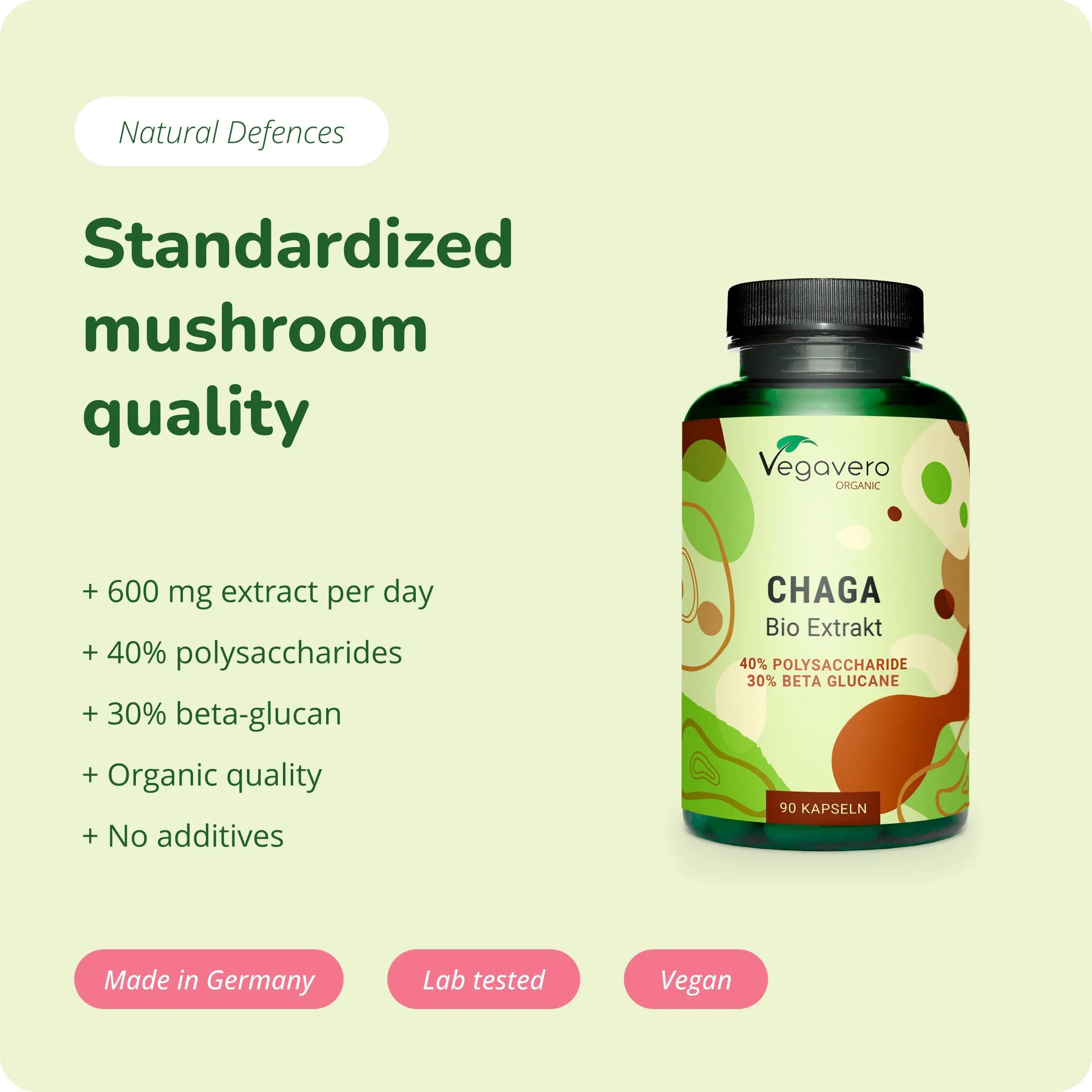 Chaga Extract Capsules Organic
