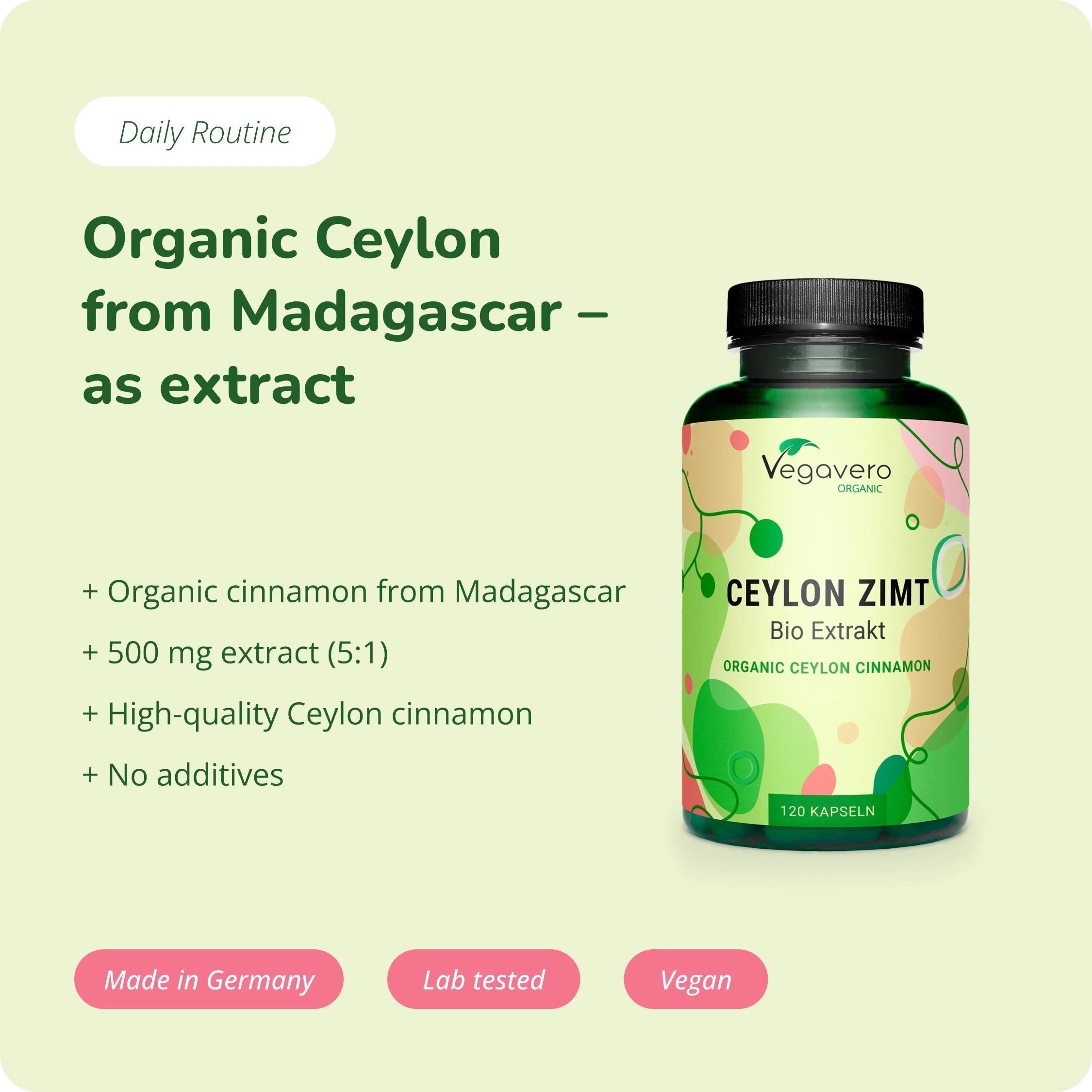 Ceylon Cinnamon Extract Capsules Organic