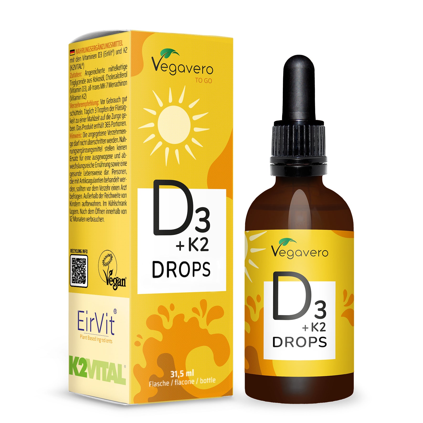 Vitamin D3 + K2 Drops