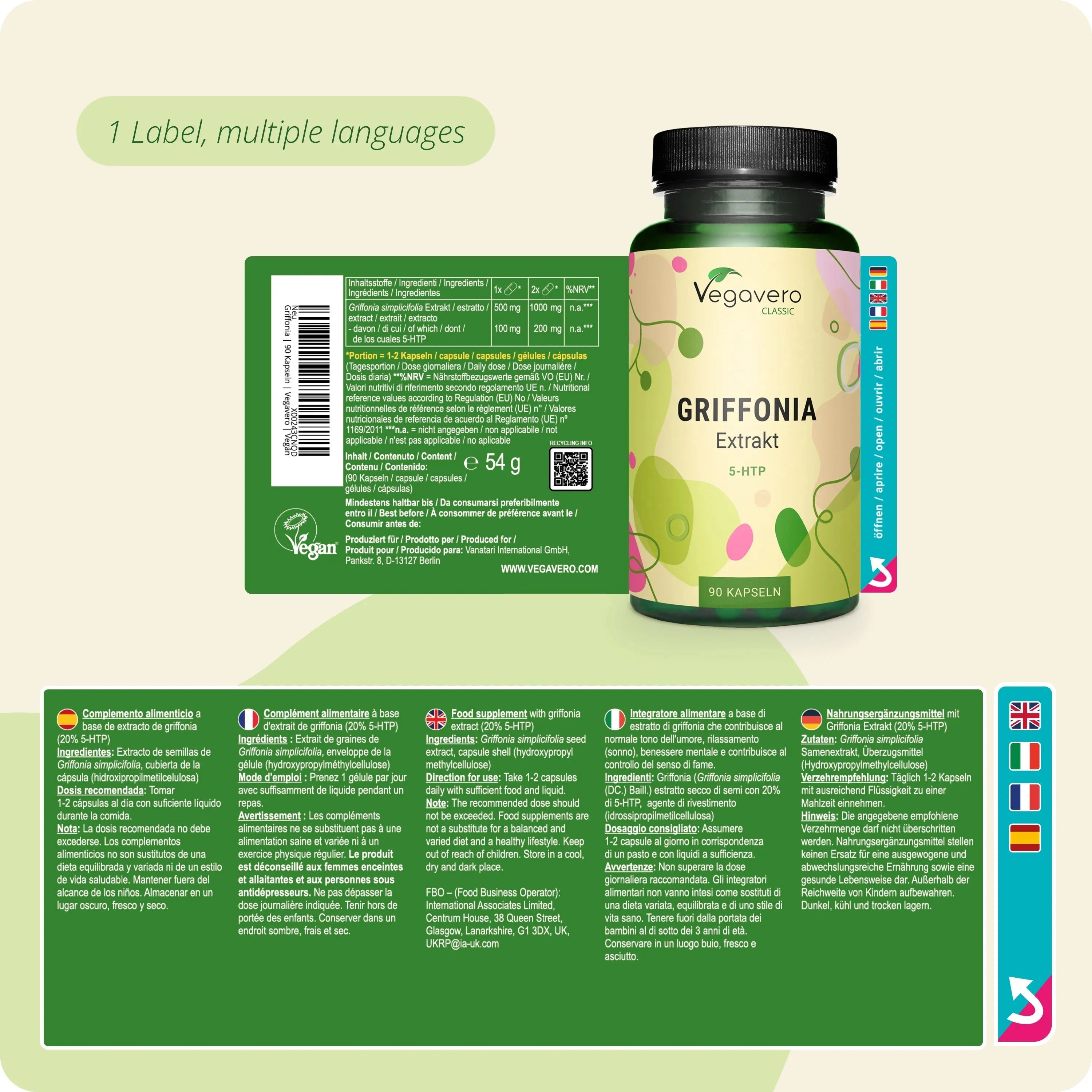 Griffonia Extract (5-HTP) Capsules