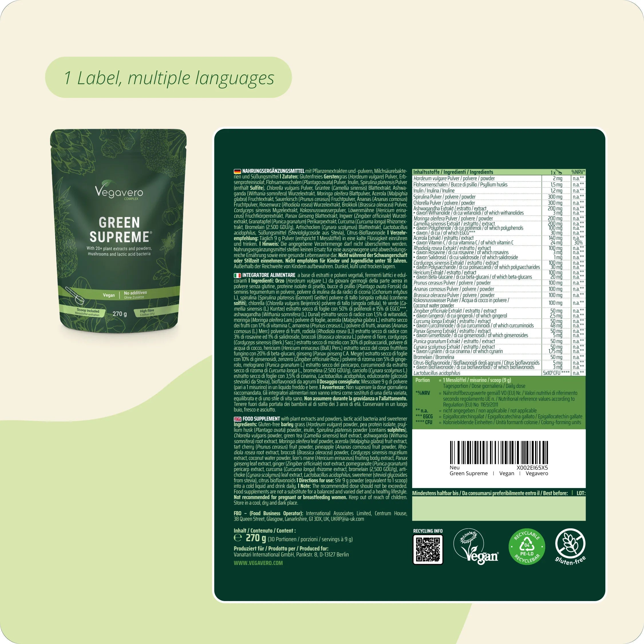 Green Supreme Complex Pulver