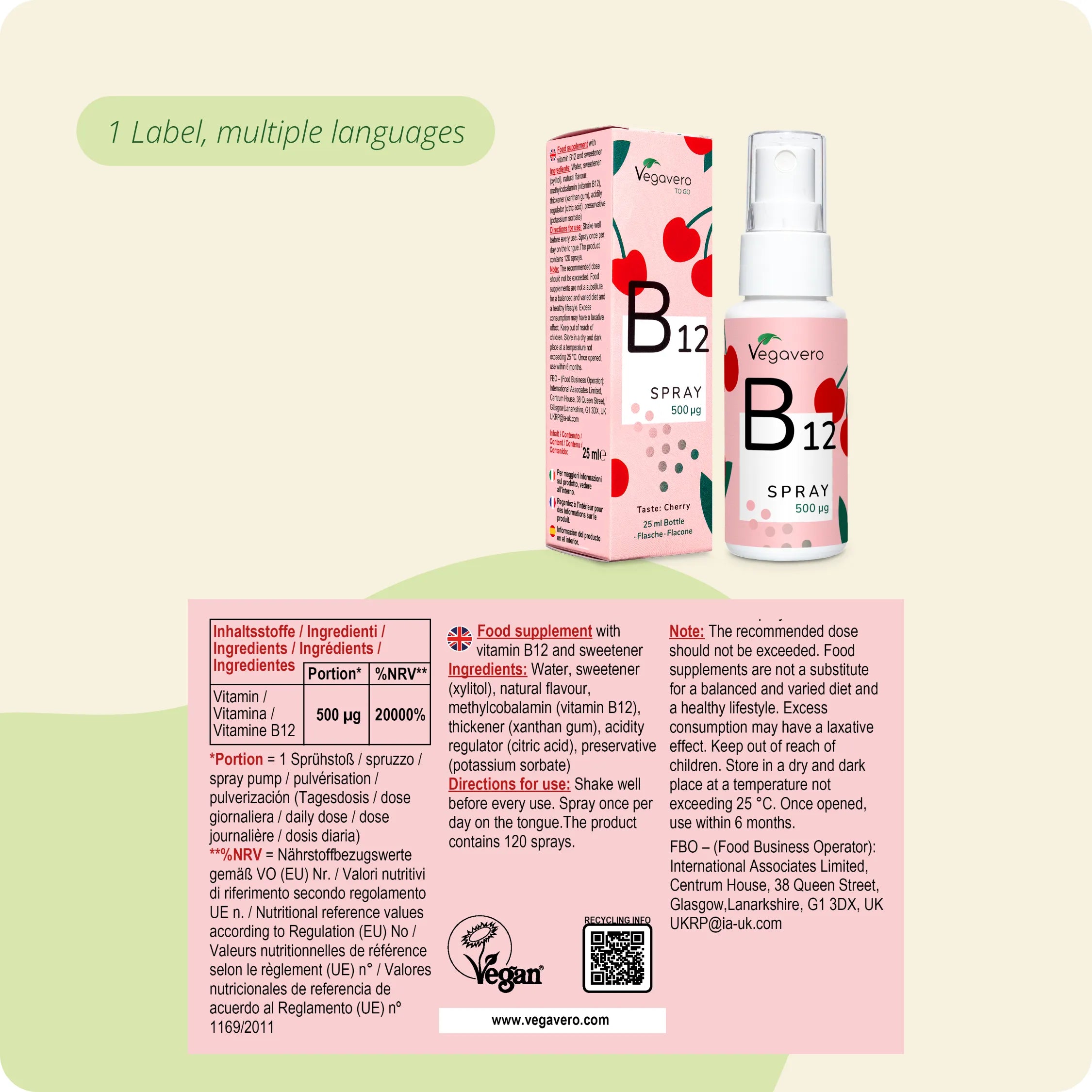 Vitamina B12 Spray